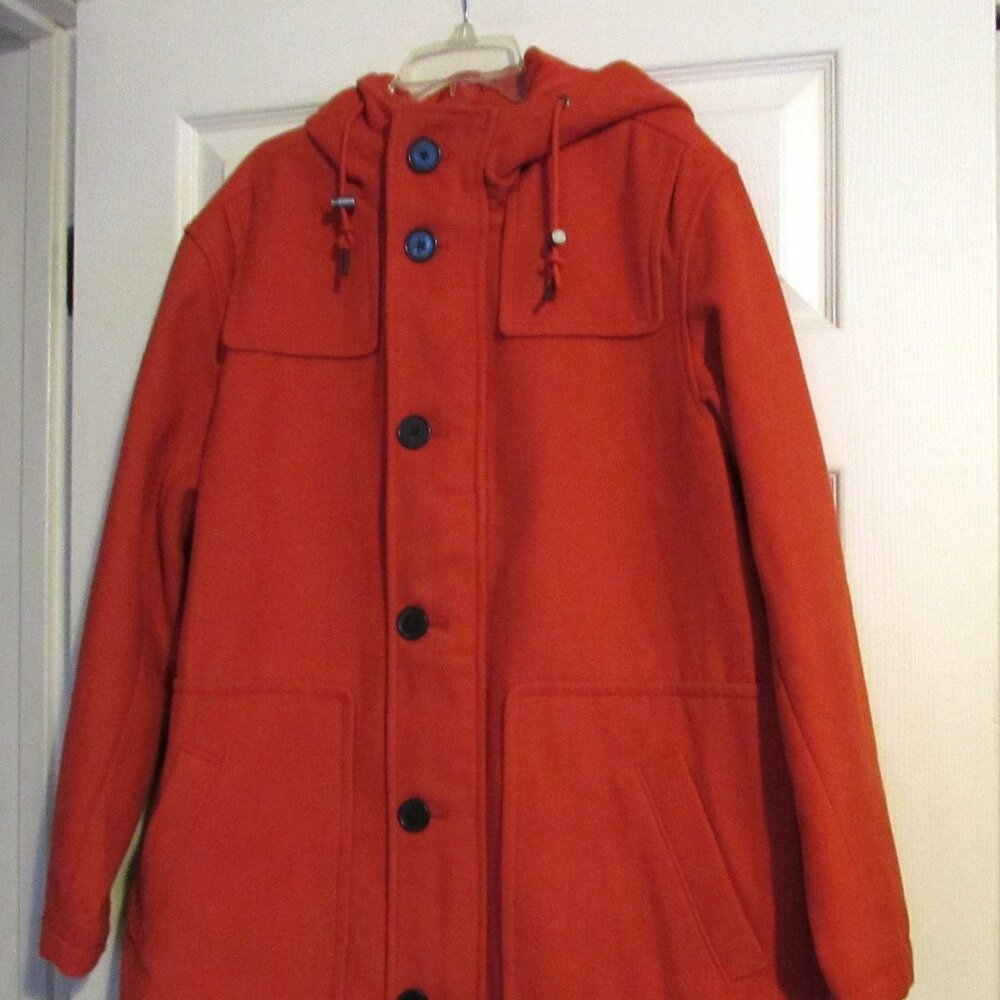 NWT A NEW DAY Orange Hooded Coat  Size S